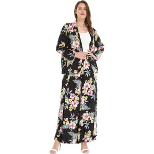 imageHawaii Hangover Womens Floral Suit in Pink Black Hibiscus VineHibiscus Black