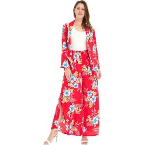 imageHawaii Hangover Womens Floral Suit in Pink Black Hibiscus VineHibiscus Red