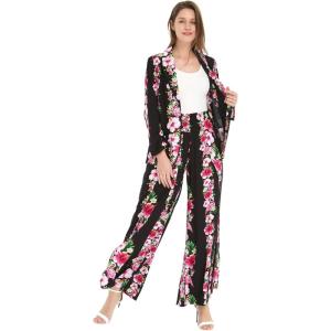 imageHawaii Hangover Womens Floral Suit in Pink Black Hibiscus VinePink Black Hibiscus Vine