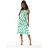 imageHawaii Hangover Womens Hawaiian Mermaid Ruffle Dress Classic HibiscusClassic Hibiscus Green
