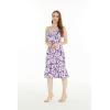 imageHawaii Hangover Womens Hawaiian Mermaid Ruffle Dress Classic HibiscusClassic Hibiscus Purple