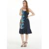 imageHawaii Hangover Womens Hawaiian Mermaid Ruffle Dress Orchid Paradise NavyOrchid Paradise Navy