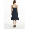 imageHawaii Hangover Womens Hawaiian Mermaid Ruffle Dress Orchid Paradise NavyOrchid Paradise Navy