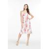 imageHawaii Hangover Womens Hawaiian Mermaid Ruffle Dress Pink Black Hibiscus VinePink White Hibiscus Vine
