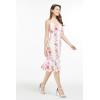 imageHawaii Hangover Womens Hawaiian Mermaid Ruffle Dress Pink Black Hibiscus VinePink White Hibiscus Vine