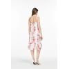 imageHawaii Hangover Womens Hawaiian Mermaid Ruffle Dress Pink Black Hibiscus VinePink White Hibiscus Vine