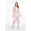 imageHawaii Hangover Womens Hawaiian Mermaid Ruffle Dress Pink Black Hibiscus VinePink White Hibiscus Vine