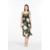 imageHawaii Hangover Womens Hawaiian Mermaid Ruffle Dress Wispy Cereus BlackWispy Cereus Black