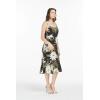 imageHawaii Hangover Womens Hawaiian Mermaid Ruffle Dress Wispy Cereus BlackWispy Cereus Black