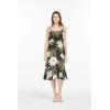 imageHawaii Hangover Womens Hawaiian Mermaid Ruffle Dress Wispy Cereus BlackWispy Cereus Black