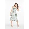 imageHawaii Hangover Womens Hawaiian Mermaid Ruffle Dress Wispy Cereus BlackWispy Cereus Light Blue