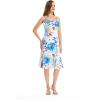 imageHawaii Hangover Womens Hawaiian Mermaid Ruffle Dress in Tropical Floral PrintsFlowering Koi Blue
