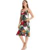 imageHawaii Hangover Womens Hawaiian Mermaid Ruffle Dress in Tropical Floral PrintsTropical Twilight
