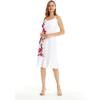 imageHawaii Hangover Womens Hawaiian Mermaid Ruffle Dress in Tropical Floral PrintsWatercolor Orchid