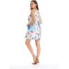 imageHawaii Hangover Womens Round Neck Shift Dress Tropical PrintsFlowering Koi Blue