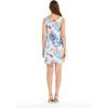 imageHawaii Hangover Womens Round Neck Shift Dress Tropical PrintsFlowering Koi Blue