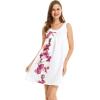 imageHawaii Hangover Womens Round Neck Shift Dress Tropical PrintsWatercolor Orchid