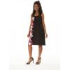 imageHawaii Hangover Womens Round Neck Shift Dress Tropical PrintsWatercolor Orchid Black Pink