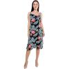 imageHawaii Hangover Womens Hawaiian Mermaid Ruffle Dress Lotus and OrchidBlooming Lily Black