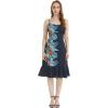 imageHawaii Hangover Womens Hawaiian Mermaid Ruffle Dress Orchid Paradise NavyOrchid Paradise Navy