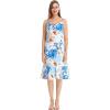 imageHawaii Hangover Womens Hawaiian Mermaid Ruffle Dress in Tropical Floral PrintsFlowering Koi Blue