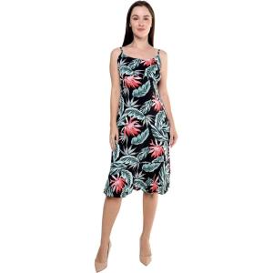 imageHawaii Hangover Womens Hawaiian Mermaid Ruffle Dress Lotus and OrchidBlooming Lily Black