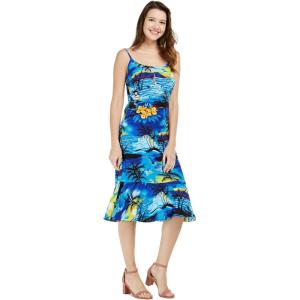 imageHawaii Hangover Womens Hawaiian Mermaid Ruffle Dress Sunset BlueSunset Blue