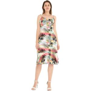 imageHawaii Hangover Womens Hawaiian Mermaid Ruffle Dress Sunset BlueSunset Neon Pastel