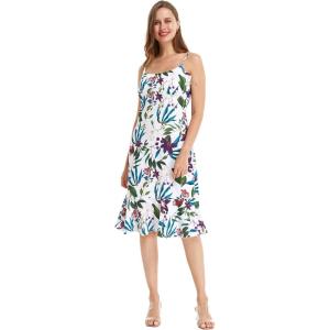 imageHawaii Hangover Womens Hawaiian Mermaid Ruffle Dress in Tropical Floral PrintsPurple Orchid