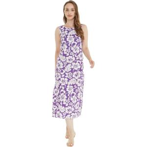 imageHawaii Hangover Womens Maxi Tank Dress in Classic Hibiscus BlueClassic Hibiscus Purple