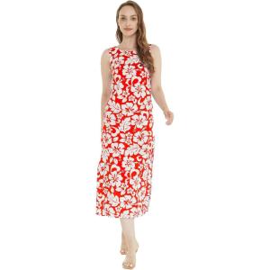 imageHawaii Hangover Womens Maxi Tank Dress in Classic Hibiscus BlueClassic Hibiscus Red