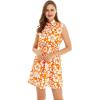 imageHawaii Hangover Womens Shirt Dress in Classic HibiscusClassic Hibiscus Orange