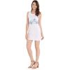 imageHawaii Hangover Womens Tank Fit Dress White with Blue Belt HibiscusWhite With Blue Belt Hibiscus