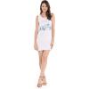 imageHawaii Hangover Womens Tank Fit Dress White with Blue Belt HibiscusWhite With Blue Belt Hibiscus