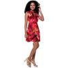 imageHawaii Hangover Womens Vintage Fit and Flare Dress in Classic Hibiscus RedShirt Dress Sunset and Dolphin Red