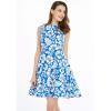 imageHawaii Hangover Womens Vintage Fit and Flare Dress in Classic Hibiscus RedVintage Classic Hibiscus  Blue