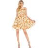 imageHawaii Hangover Womens Vintage Fit and Flare Dress in Classic Hibiscus RedVintage Classic Hibiscus  Orange
