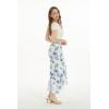 imageWomens Hawaiian Luau Wrap Ruffle Skirt in Midnight BloomDay Dream Bloom