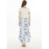 imageWomens Hawaiian Luau Wrap Ruffle Skirt in Midnight BloomDay Dream Bloom