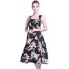 imageWomens Hawaiian Tank Elastic Luau Dress Hibiscus PatternsHibiscus Black
