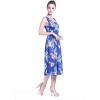 imageWomens Hawaiian Tank Elastic Luau Dress Hibiscus PatternsHibiscus Blue