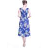 imageWomens Hawaiian Tank Elastic Luau Dress Hibiscus PatternsHibiscus Blue