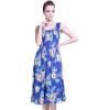imageWomens Hawaiian Tank Elastic Luau Dress Hibiscus PatternsHibiscus Blue