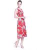 imageWomens Hawaiian Tank Elastic Luau Dress Hibiscus PatternsHibiscus Red