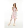 imageWomens Hawaiian Tank Elastic Luau Dress in Pink Hibiscus VinePink Hibiscus Vine White