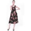 imageWomens Hawaiian Tank Elastic Luau Dress in Rafelsia Black