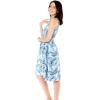 imageWomens Hawaiian Tank Elastic Luau Dress in Sandy BeachSimply Blue Leaf