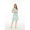 imageWomens Hawaiian Tank Elastic Luau Dress in Wispy CereusOrchid Breeze White