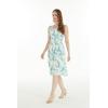imageWomens Hawaiian Tank Elastic Luau Dress in Wispy CereusOrchid Breeze White