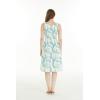 imageWomens Hawaiian Tank Elastic Luau Dress in Wispy CereusOrchid Breeze White